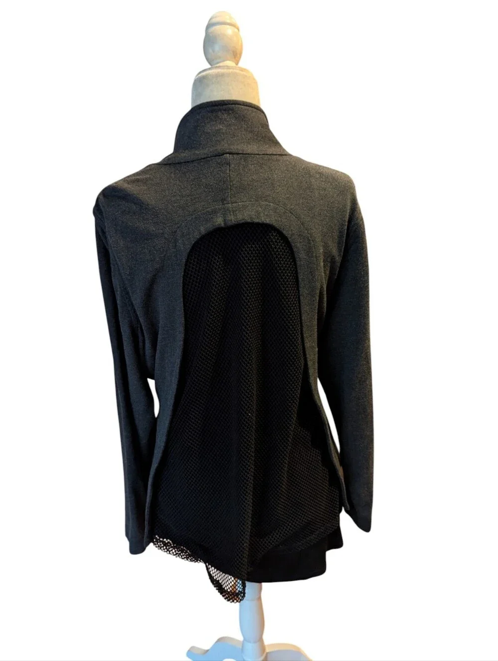 Cabi Love Carol Flight Moto Mesh Back Belted Utility Jacket High Neck Sz XL
